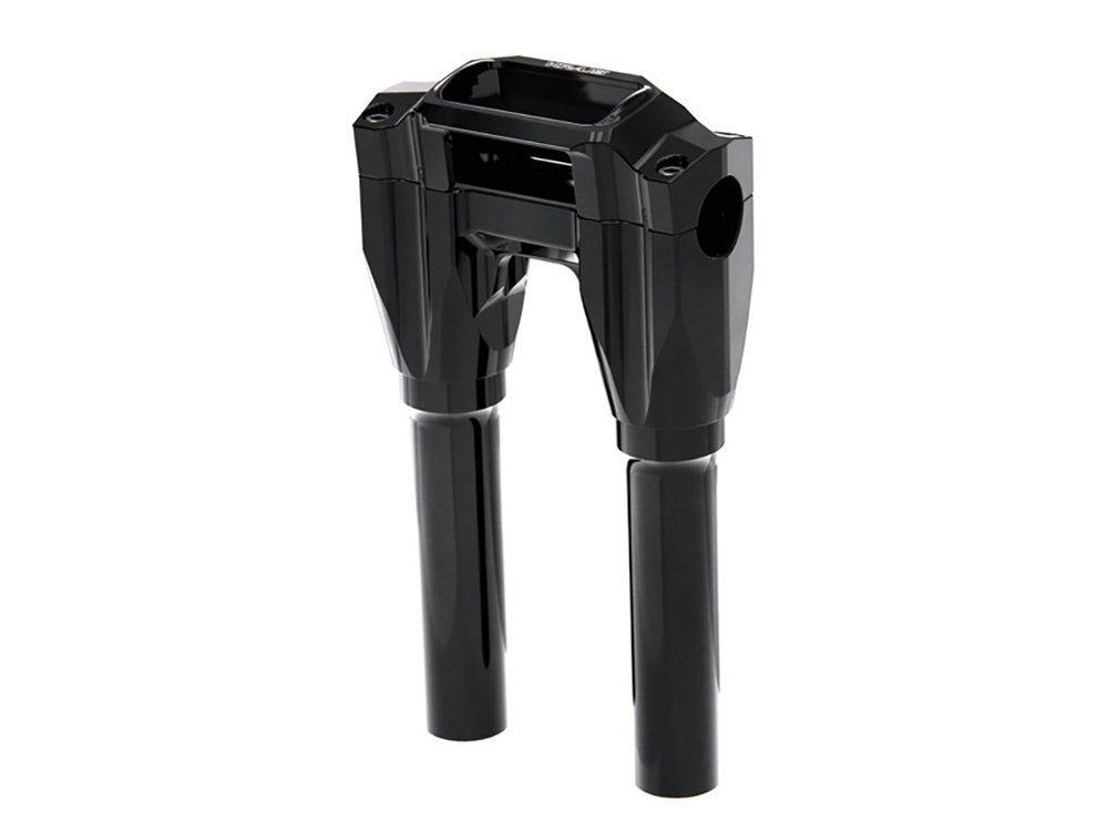 8in. Straight x 1in. Clamp Core Isolated Riser Kit - Black. Fits Softail Street Bob, Low Rider ST, Standard & Breakout 2018-2024