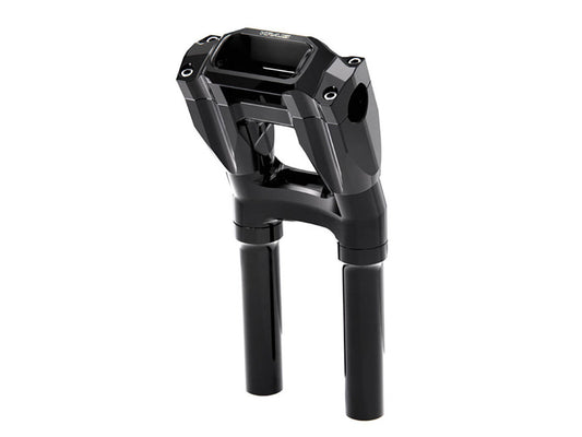 10in. Kickback x 1in. Clamp Core Isolated Riser Kit - Black. Fits Softail Street Bob, Low Rider ST, Standard & Breakout 2018-2024