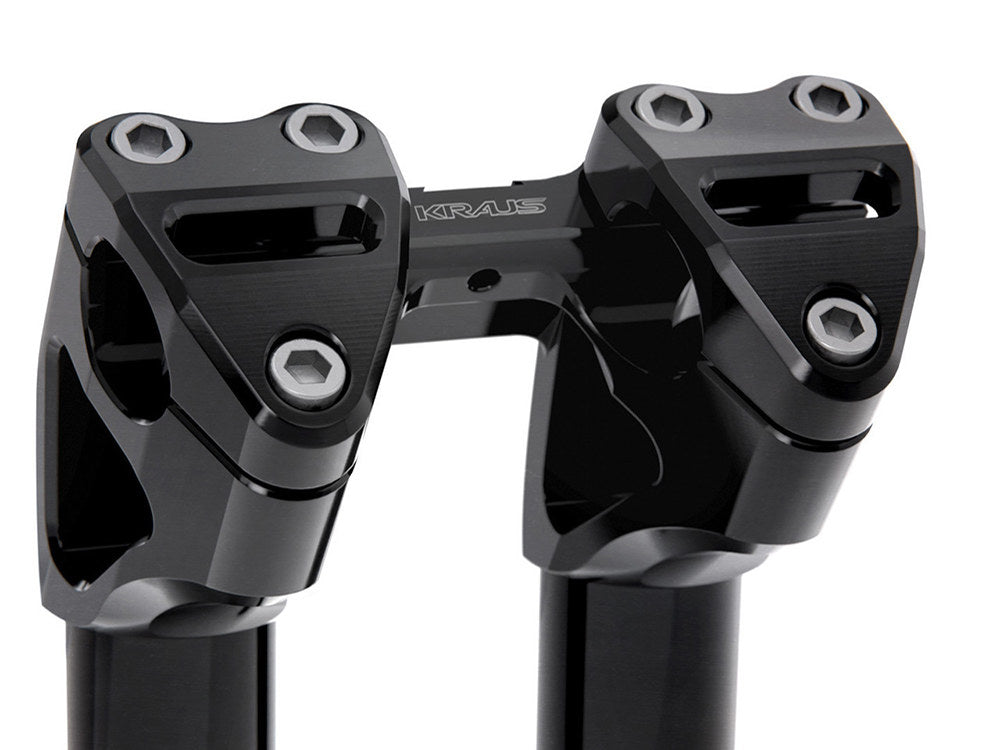 5in. Kickback x 1-1/8in. Clamp Workman Riser Kit - Black. Fits 1-1/8in. Handlebar