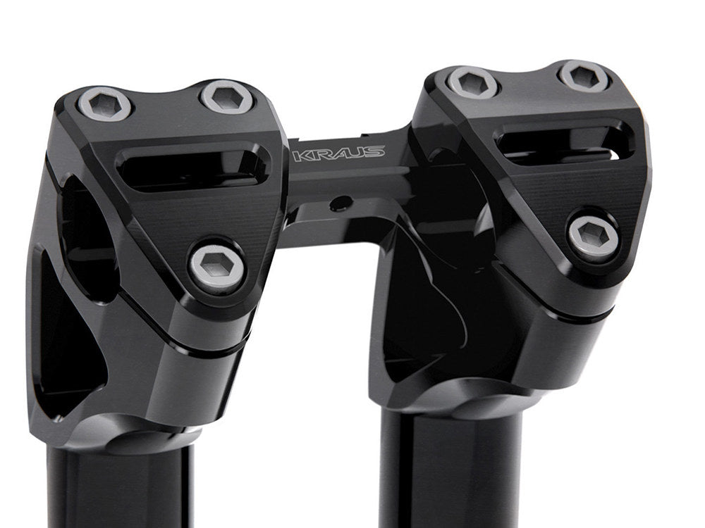 7in. Kickback x 1-1/8in. Clamp Workman Riser Kit - Black. Fits 1-1/8in. Handlebar