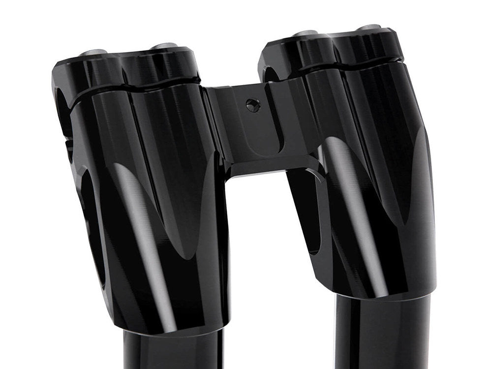 7in. Kickback x 1-1/8in. Clamp Workman Riser Kit - Black. Fits 1-1/8in. Handlebar