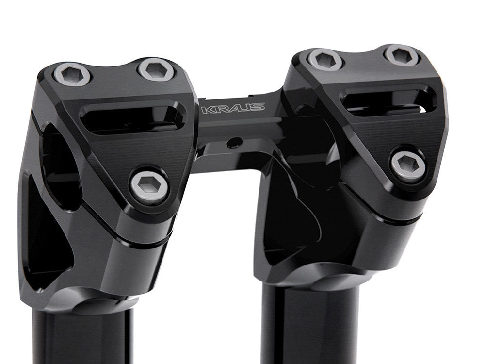 9in. Kickback x 1-1/8in. Clamp Workman Riser Kit - Black. Fits 1-1/8in. Handlebar