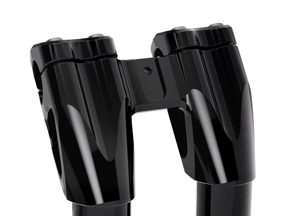 9in. Kickback x 1-1/8in. Clamp Workman Riser Kit - Black. Fits 1-1/8in. Handlebar