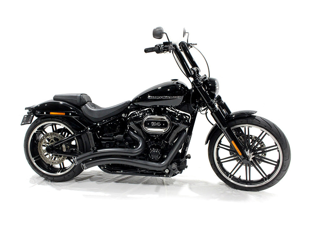 2.0in. Strip Bar, 12in. x 2in. Ape Hanger Handlebar - Gloss Black.