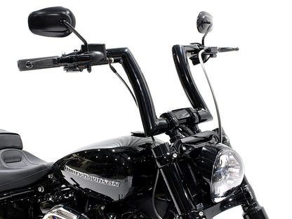 2.0in. Strip Bar, 14in. x 2in. Ape Hanger Handlebar - Gloss Black.