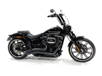 2.0in. Strip Bar, 16in. x 2in. Ape Hanger Handlebar - Gloss Black.