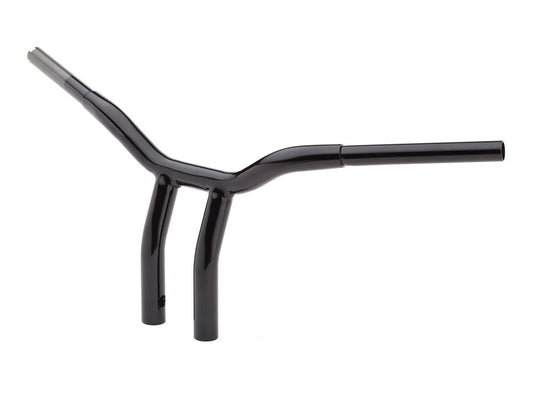 12in. x 1-1/4in. Pullback One Piece Kage Fighter Handlebar - Gloss Black.