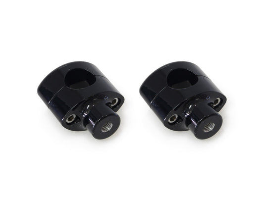 1-1/2in. Straight Two Piece Riser Kit - Gloss Black. Fits 1-1/4in. Handlebar
