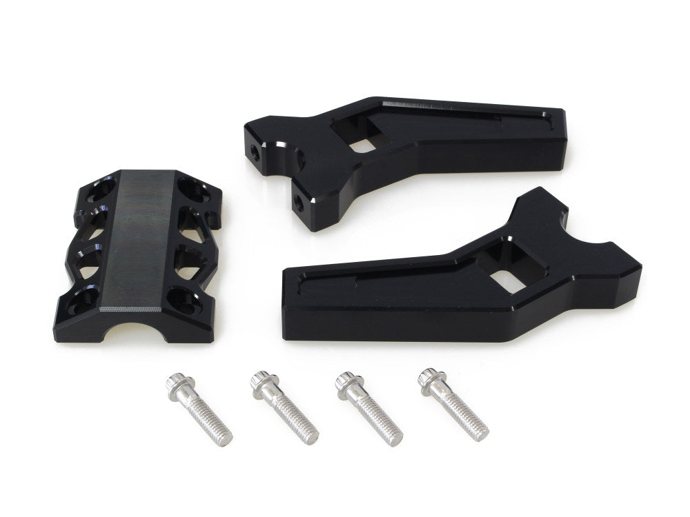 6in. Pullback Performance Risers - Black. Fits 1-1/4in. Handlebar