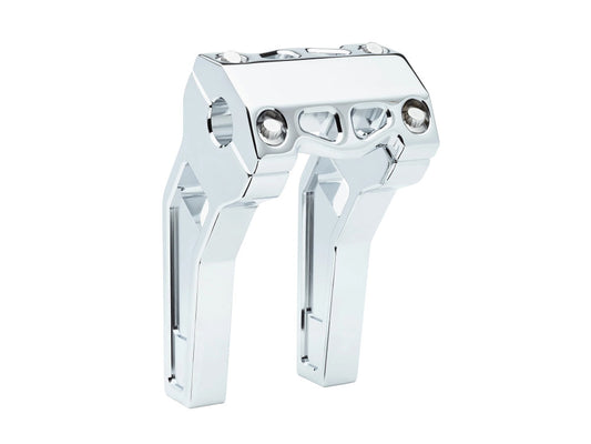 6in. Pullback Performance Risers - Chrome. Fits 1-1/4in. Handlebar