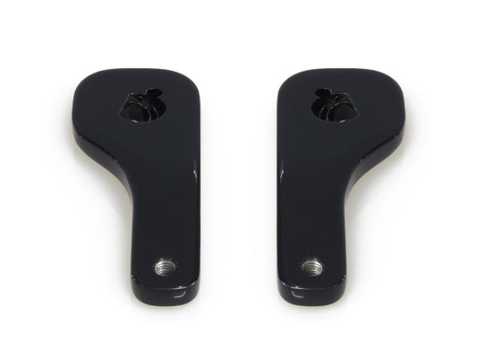 Mirror Drop-Down Brackets - Black. Fits Street Glide and Ultra Glide 2014up.