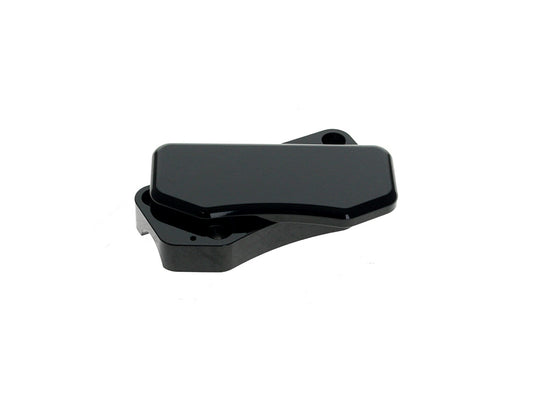 Smooth Handlebar Top Clamp with Hidden Bolts - Gloss Black
