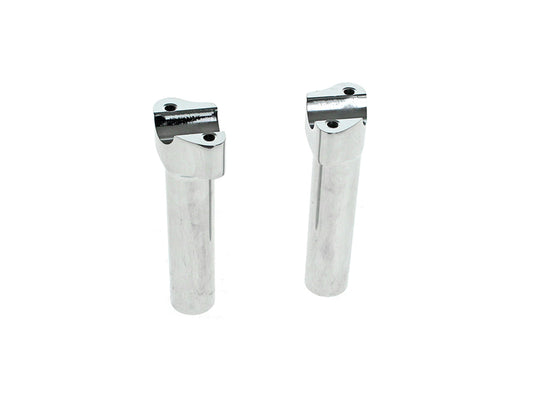 6in. Tall Risers - Chrome. Fits 1in. Handlebar