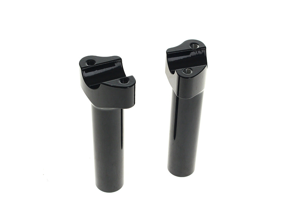 6in. Tall Risers - Gloss Black. Fits 1in. Handlebar