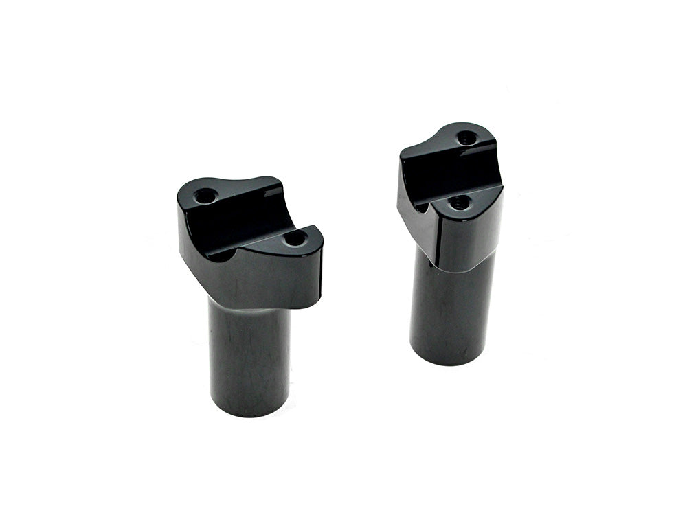 3-1/2in. Tall Risers - Gloss Black. Fits 1in. Handlebar