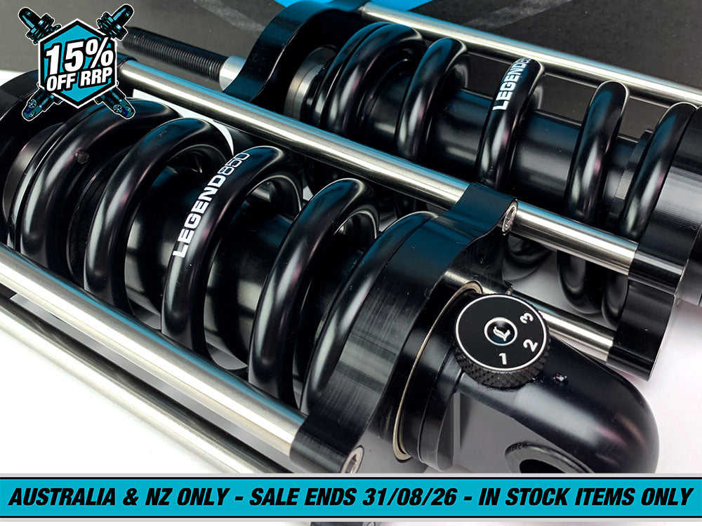 REVO-A Series, Adjustable Rear Shock Absorbers - Black. Fits Softail 2000-2017.