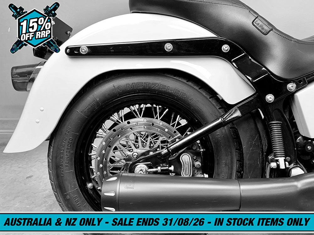 REVO-A Series, Adjustable Rear Shock Absorbers - Black. Fits Softail 2000-2017.