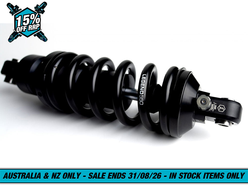 REVO-A Series, 13in. Adjustable Rear Shock Absorbers - Black. Fits Softail 2018-2024