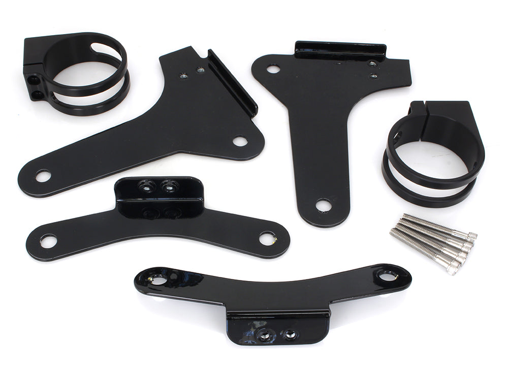 Revo ARC Remote Reservoir External Mounting Brackets - Black. Fits Touring 2014-2024