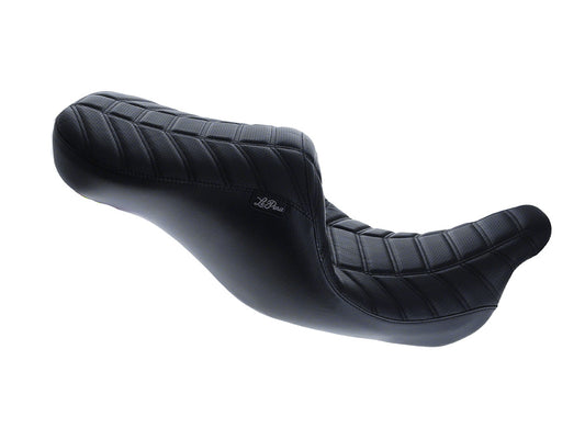 Maverick Indy Dual Seat Up Front Reduced Reach - Double Track Pleat. Fits Most Touring 2008-2024