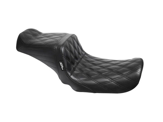 TailWhip Dual Seat - Black Double Diamond Stitch. Fits Dyna 1996-2003