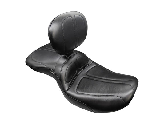 Maverick Dual Seat with Backrest. Fits CVO Touring 2023up, Street Glide & Road Glide 2024up, Touring 2025up