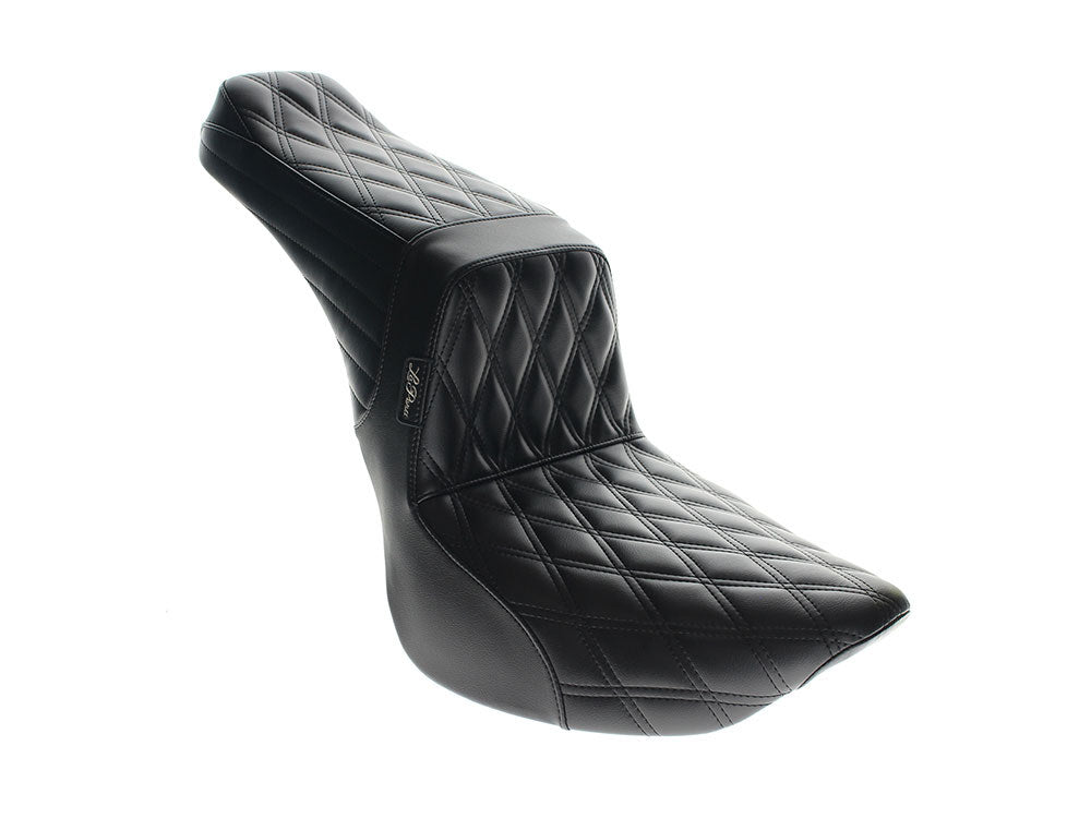TailWhip Dual Seat with Black Diamond Stitch. Fits Softail Slim & Street Bob 2018up & Standard 2020up.