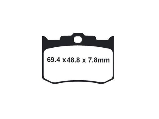 Gold-Plus Brake Pads. Fits Performance Machine 125X4R & 137X4B Calipers & Softail 2006up with Performance Machine Integrated Caliper & Hawg Halters 4 Piston Calipers