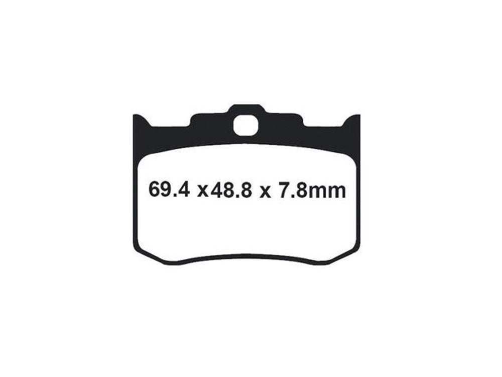 Z-Plus Brake Pads. Fits Performance Machine 125X4R & 137X4B Calipers & Softail 2006up with Performance Machine Integrated Caliper & Hawg Halters 4 Piston Calipers