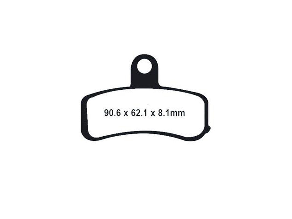 Gold-Plus Brake Pads. Fits Front on Dyna 2008-2017 & Softail 2008-2014.