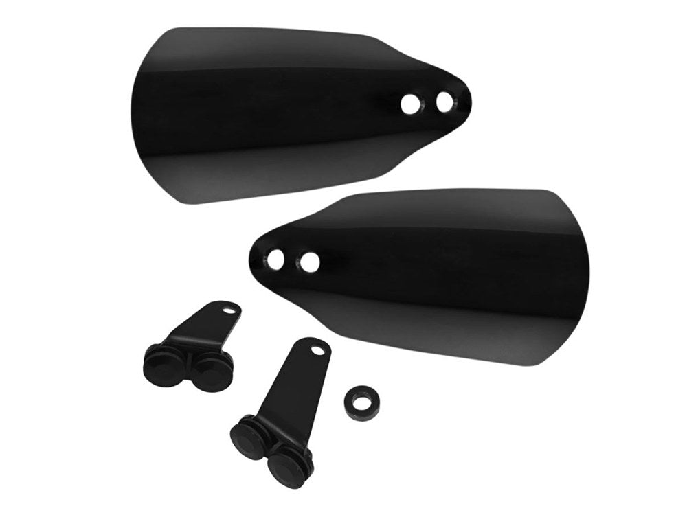 Handguards - Black. Fits XL883N Iron 2009-2021 & XL1200X Forty-Eight 2016-2021