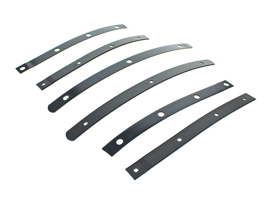 Mounts the straps to the windshield. Black