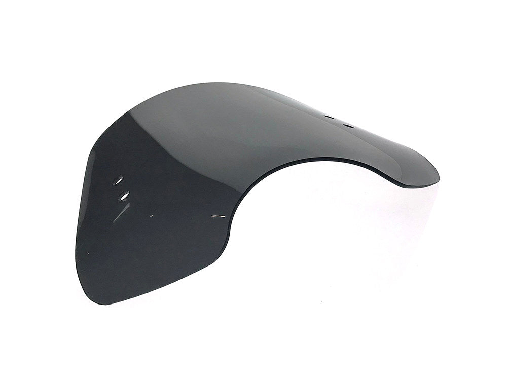 The Shooter Black Smoke Handlebar Mount Windshield. 14in. High x 19in. Wide.