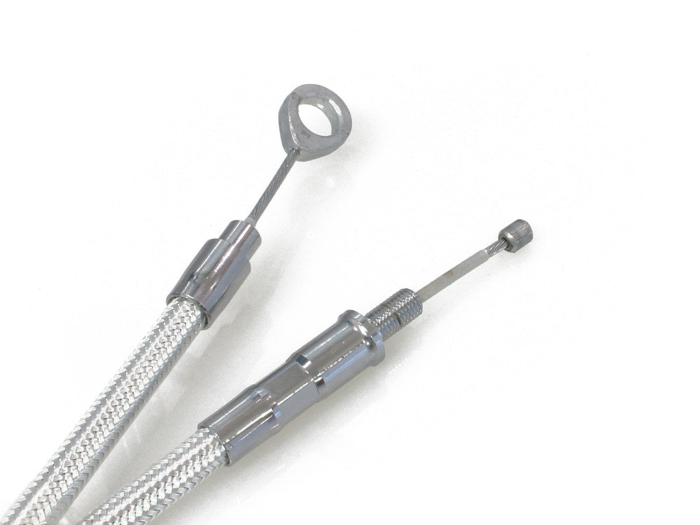 66in. Clutch Cable - Sterling Chromite. Fits 5Spd Big Twin 1987-2006