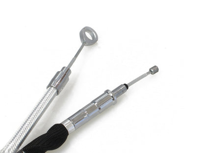 69in. Clutch Cable - Sterling Chromite. Fits Softail 2007-2024 & Dyna 2006-2017.