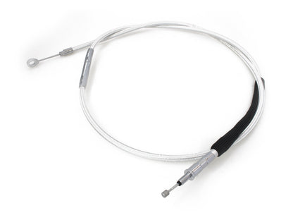 73in. Clutch Cable - Sterling Chromite. Fits Softail 2007-2024 & Dyna 2006-2017.