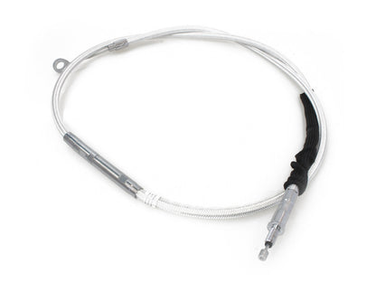 59in. Clutch Cable - Sterling Chromite. Fits Softail 2007-2024 & Dyna 2006-2017.