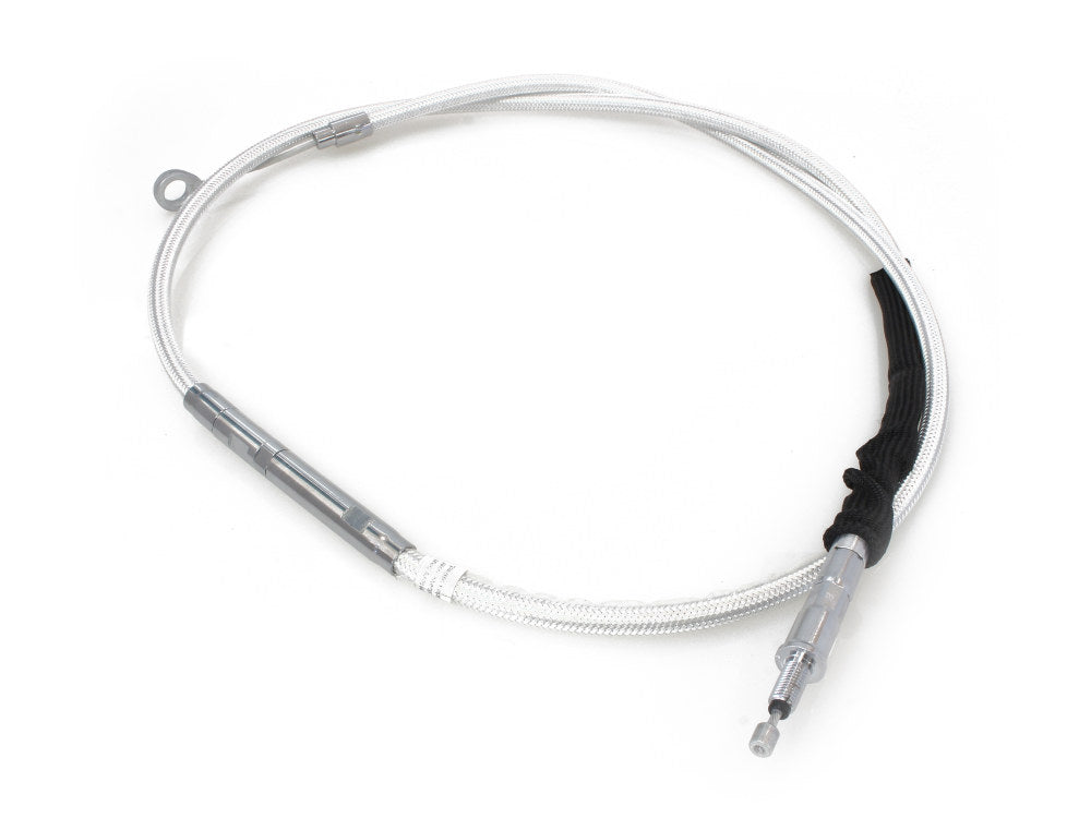 61in. Clutch Cable - Sterling Chromite. Fits Softail 2007-2024 & Dyna 2006-2017.
