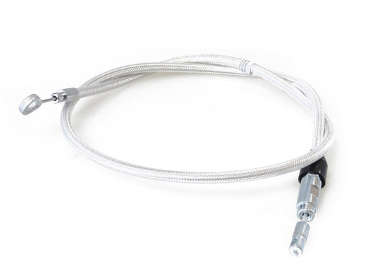 45in. Quick Connect Upper Clutch Cable - Sterling Chromite. Fits Softail 2018-2024 & Most Touring 2021-2024