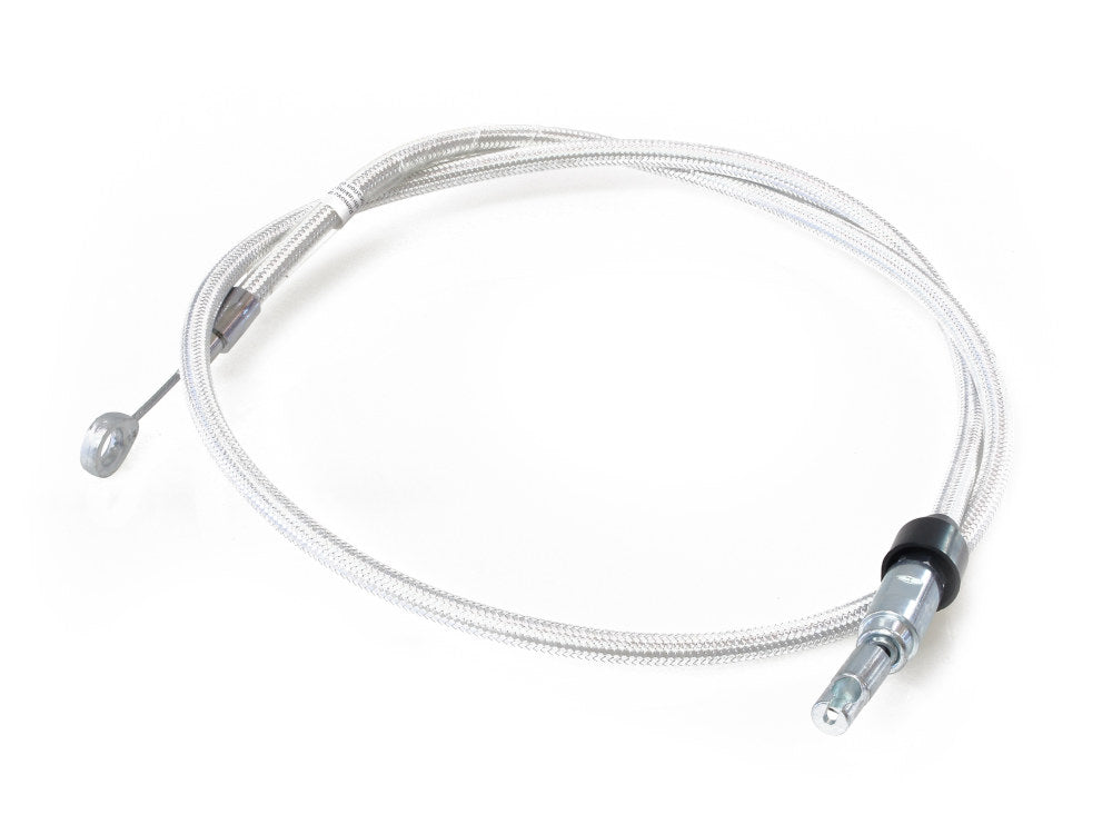 50in. Quick Connect Upper Clutch Cable - Sterling Chromite. Fits Softail 2018-2024 & Most Touring 2021-2024