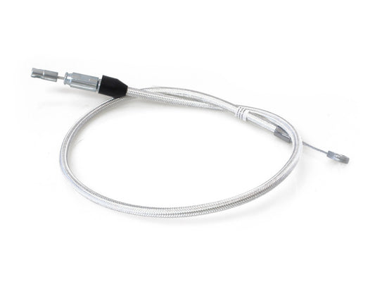 38in. Quick Connect Upper Clutch Cable - Sterling Chromite. Fits Softail 2018-2024