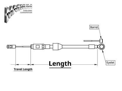 34in. Quick Connect Upper Clutch Cable - Sterling Chromite. Fits Softail 2018-2024