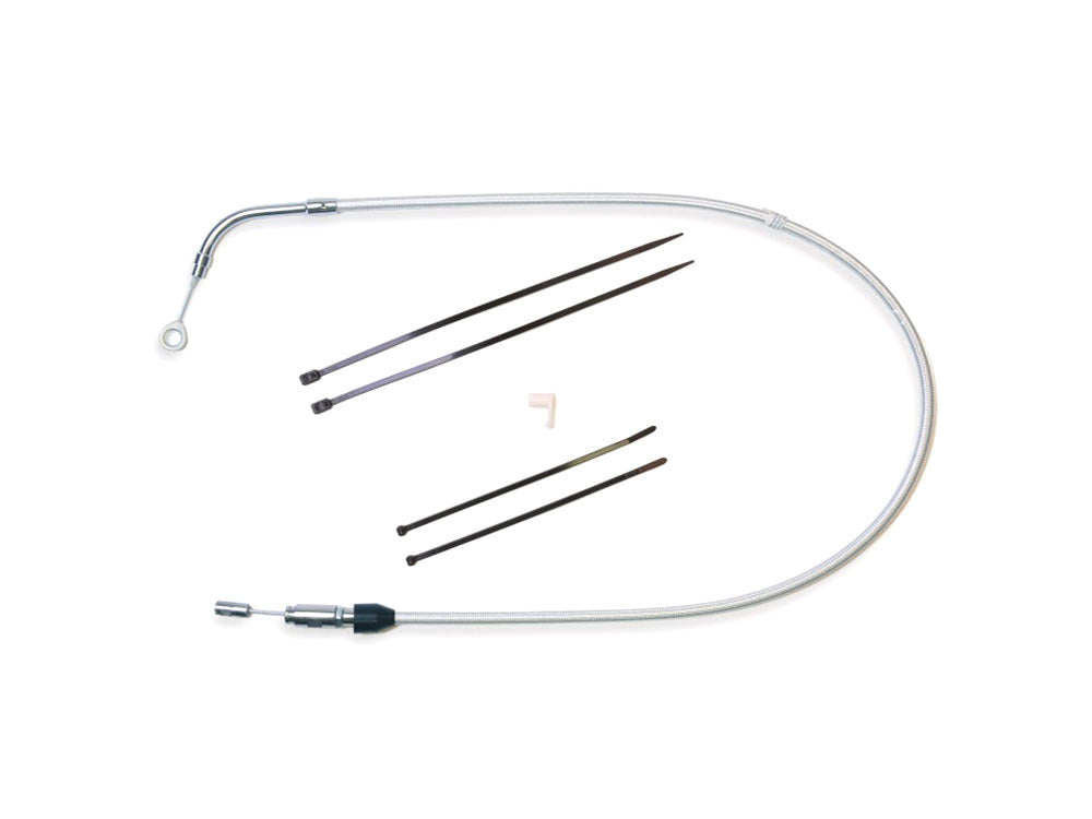 41in. Quick Connect Upper Clutch Cable - Sterling Chromite. Fits Most Touring 2021-2024