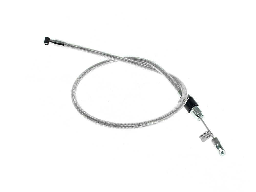 34in. Quick Connect Upper Clutch Cable - Sterling Chromite. Fits Softail 2025up