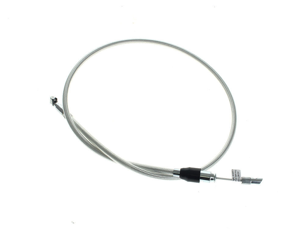45in. Quick Connect Upper Clutch Cable - Sterling Chromite. Fits Street Glide 2024up & Softail 2025up
