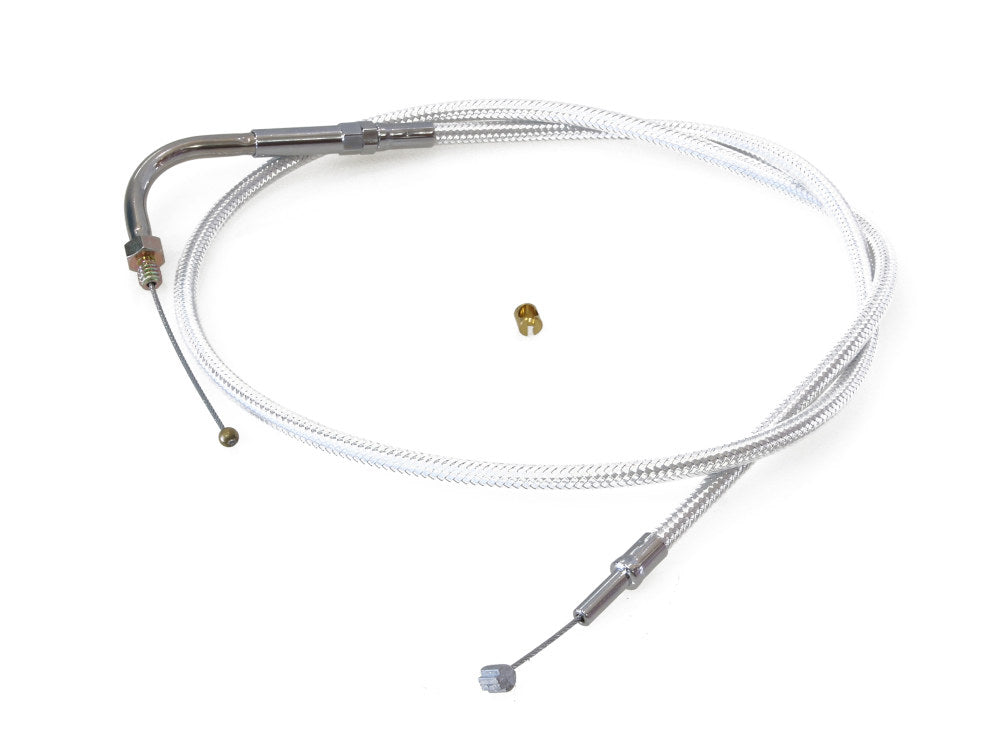 33-1/2in. Throttle Cable - Sterling Chromite.Fits Big Twin & Sportster 1976-1980.