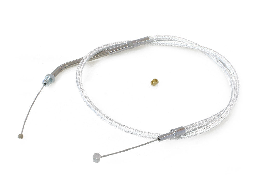 30in. Throttle Cable - Sterling Chromite. Fits Sportster 1988-1995.