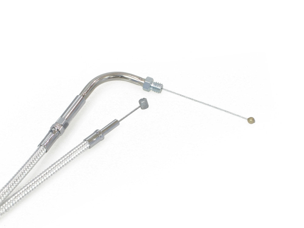 39-1/2in. Throttle Cable - Sterling Chromite. Fits Big Twin 1981-1988.