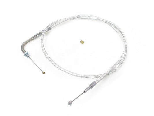 42-1/2in. Throttle Cable - Sterling Chromite. Fits Big Twin 1981-1988.
