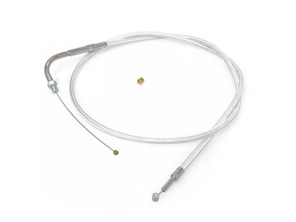 36-1/2in. Throttle Cable - Sterling Chromite. Fits Big Twin 1990-1995.